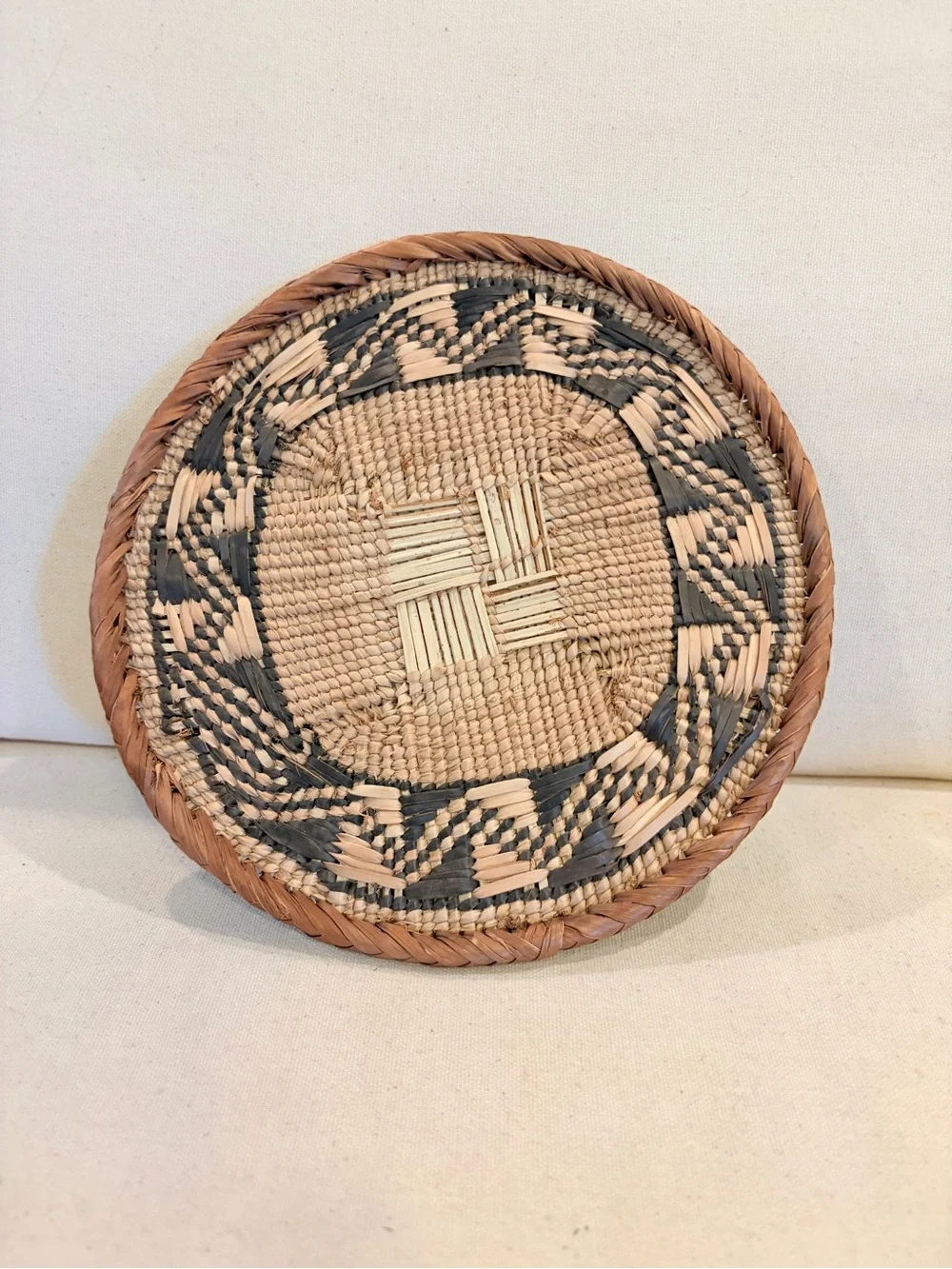 NEW Africa Woven Basket. Made by the Binga people of Zambia/Zimbabwe 8” across